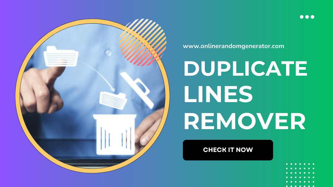 Duplicate Lines Remover