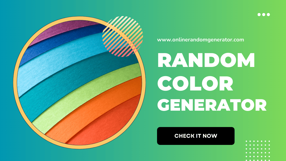 Online Random Color Generator Tool