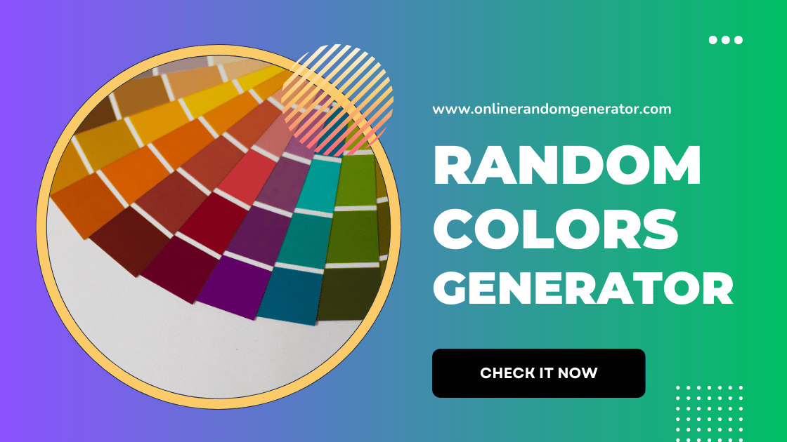 Random Colors Generator 🎨: Create Unique Color Palettes Instantly!