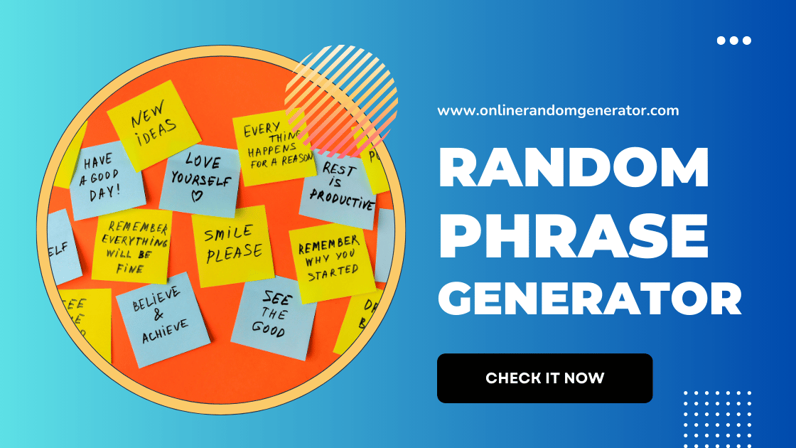 Random Phrase Generator: Unleash Creativity with Fun Ideas! ✨