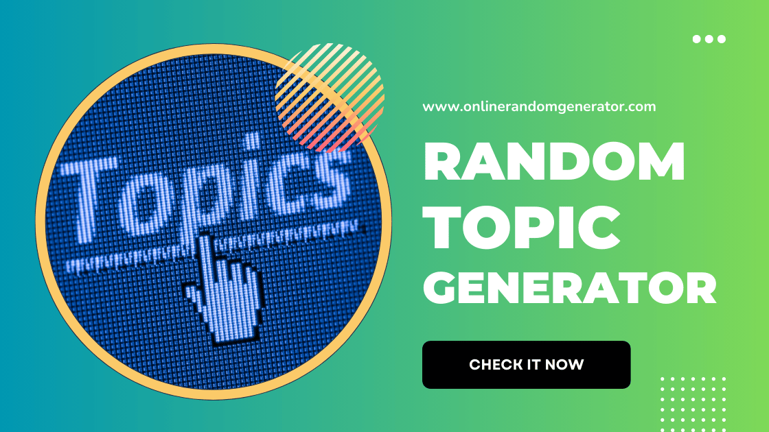 Random Topic Generator