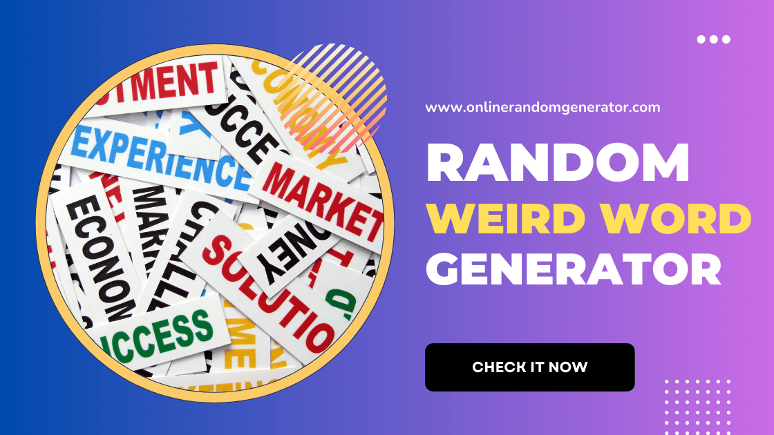 Random Weird Word Generator